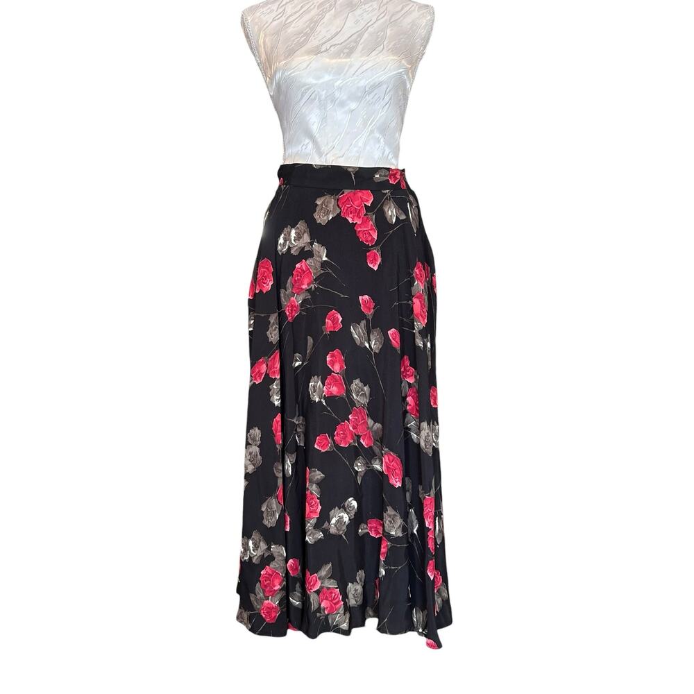 ABS Clothing California Floral Rayon Maxi Skirt Women’s Small
